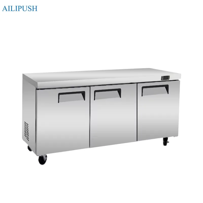 Commercial Kitchen Worktops - Коммерческий холодильник-прилавок из нержавеющей стали с