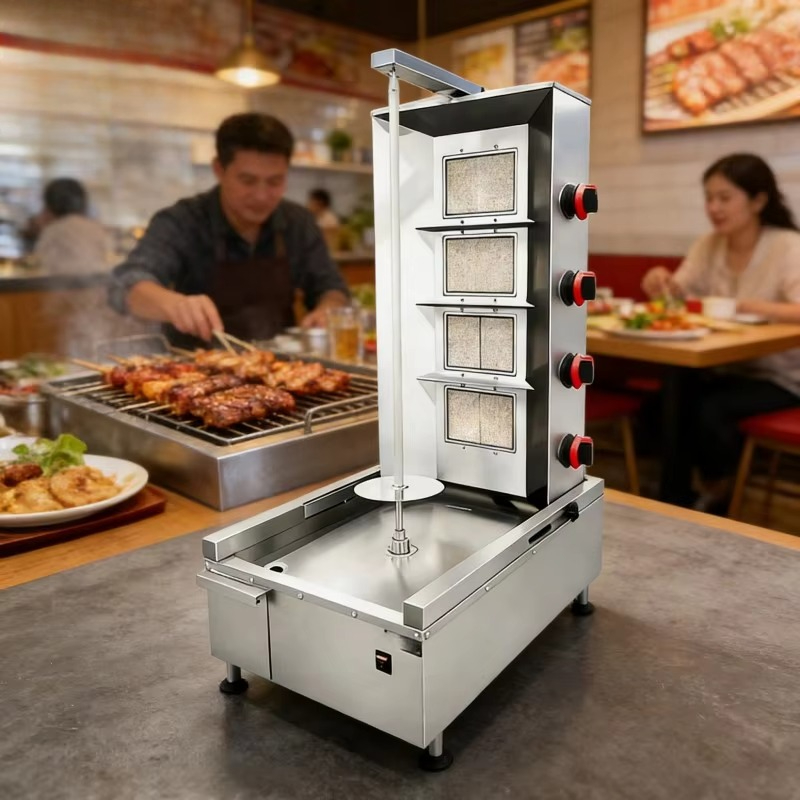 Kebab Shawarma Machine - Профессиональная настольная машина для шаурмы, гриль-ротиссерия,