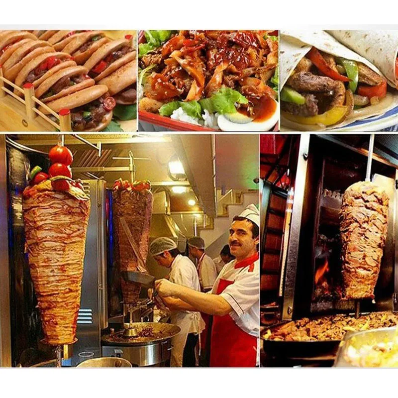 Газовая вертикальная вращающая – обзор и цена Kebab Shawarma Machine
